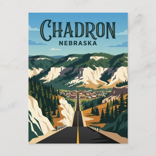Chadron USA Postkarte (Vorderseite)
