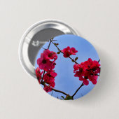 Chaenomeles speciosa Abzeichen Button (Vorne & Hinten)