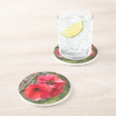 Chaenomeles speciosa getränkeuntersetzer (Seite)