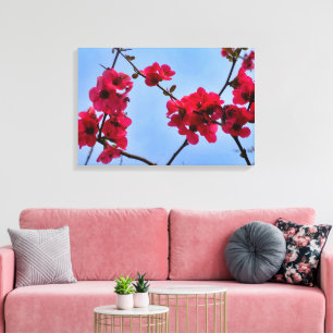 Chaenomeles speciosa leinwanddruck