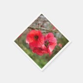 Chaenomeles speciosa Paper Napkins Serviette (Ecke)