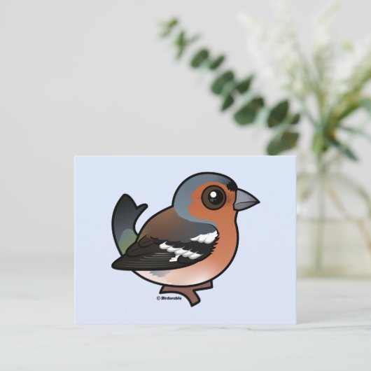 Chaffinch Postkarte (Stehend Vorderseite)