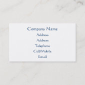 CHAFFINING VISITENKARTE (Rückseite)