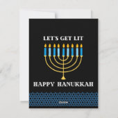 Chag Hanukkah Sameach 2021 Feiertagskarte (Rückseite)