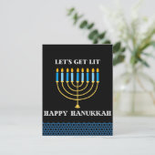 Chag Hanukkah Sameach Feiertagskarte (Stehend Vorderseite)