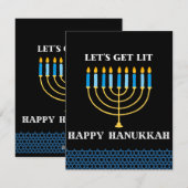 Chag Hanukkah Sameach Feiertagskarte (Vorne/Hinten)