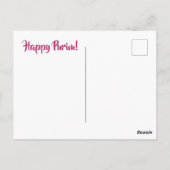 Chag Purim Sameach Hebrew Purim Holiday Card Postkarte (Rückseite)