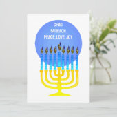 CHAG SAMEACH GREETING-Flachkarte Feiertagskarte (Stehend Vorderseite)