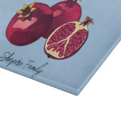 Chag Sameach Pomegranate Challah Board Schneidebrett (Ecke)