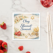 Chag Schawuot Sameach, Frohes Schawuot  Serviette (Beispiel)