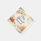 Chag Schawuot Sameach, Frohes Schawuot  Serviette (Ecke)