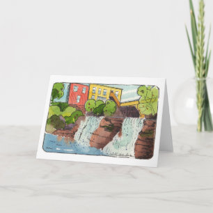 Chagrin-Fälle Faltkarte Karte