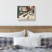 "Chagrin Falls" Ohio Malerei von Willowcatdesigns Leinwanddruck (Insitu (Schlafzimmer))