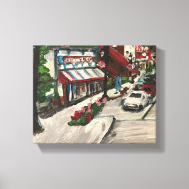 "Chagrin Falls" Ohio Malerei von Willowcatdesigns Leinwanddruck