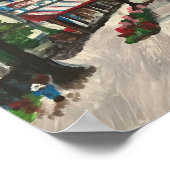 "Chagrin Falls" Ohio Malerei von Willowcatdesigns Poster (Ecke)