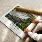 Chagrin Falls Ohio Poster, Aquarell, Maßgeschneide Poster