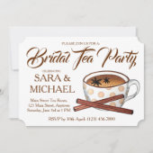Chai Bridal Polterabend Teacup Teacup Party Einladung (Vorderseite)