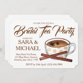 Chai Bridal Polterabend Teacup Teacup Party Einladung (Vorne/Hinten)