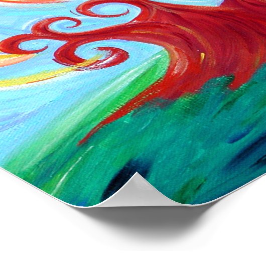 Chai Burning Bush Poster (Ecke)