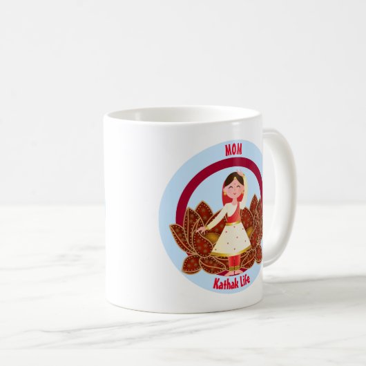 Chai & Coffee Tasse mit Niedlicher Kathak Dancer (VorderseiteRechts)