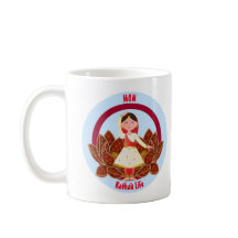 Chai & Coffee Tasse mit Niedlicher Kathak Dancer