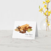 Chai-Gewürz-Mitteilungskarten Karte (Gelbe Blume)