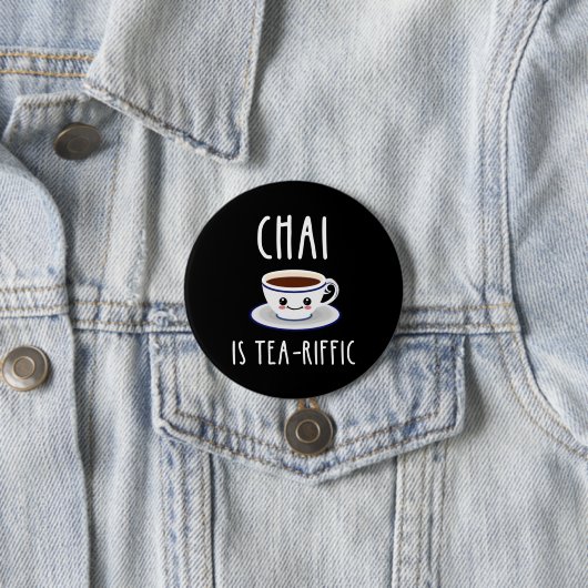 Chai ist Tea-Riffic Button (Beispiel)