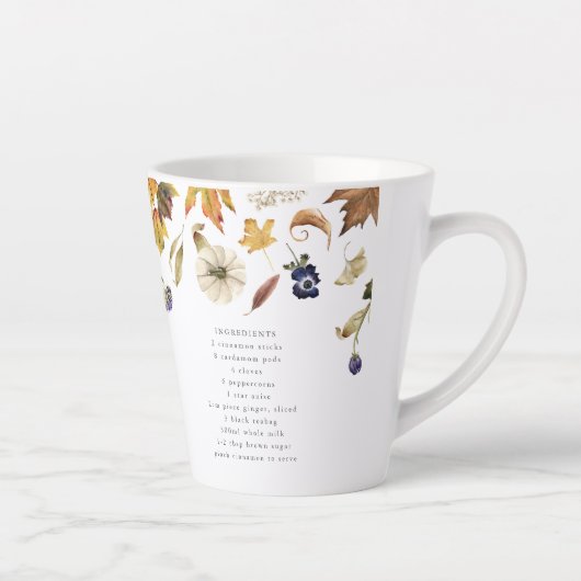 Chai Latte Lover | Monogram Chai Spice Latte Tasse (Rechts)