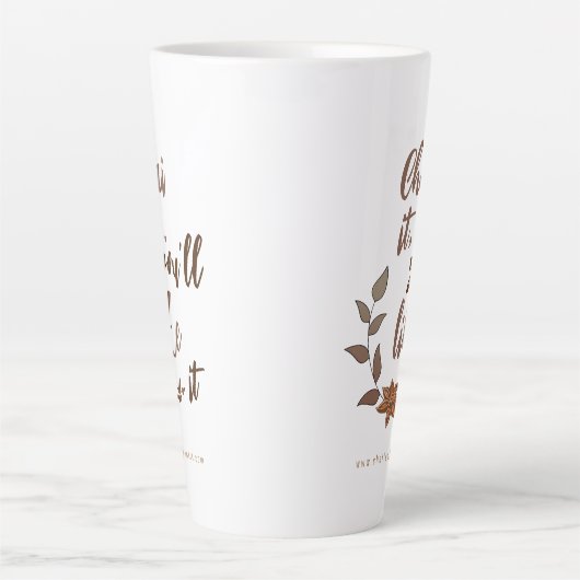 Chai Latte Pun Coffee Shop Merge Milchtasse (Vorderseite)