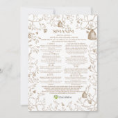 Chai Lifeline Custom Simanim Card Einladung (Vorderseite)