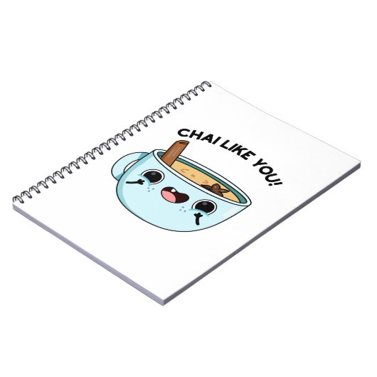 Chai like you Funny Tea Pub Notizblock (Linke Seite)