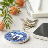 Chai-Medaille Schlüsselanhänger (Seite)