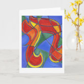 Chai Mosaic Note Card Karte (Gelbe Blume)