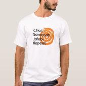 Chai Samosas Jalebi Repeat, Funny Desi Indian Food T-Shirt (Vorderseite)