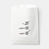 Chai-Symbol aus Edelsteinen in allen Farben Geschenktütchen (Vorderseite)