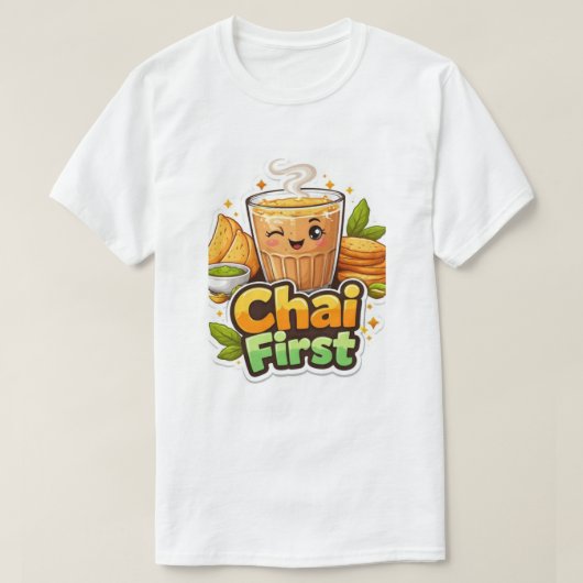 Chai zuerst. T-Shirt (Design vorne)