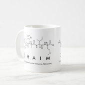 Chaim Peptidname Tasse (Vorderseite Links)