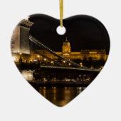 Chain Bridge with Buda Castle Hungary Budapest Keramikornament (Vorne)