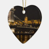 Chain Bridge with Buda Castle Hungary Budapest Keramikornament (Links)