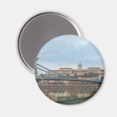Chain Bridge with Buda Castle Hungary Budapest Magnet (Vorderseite/Rückseite)