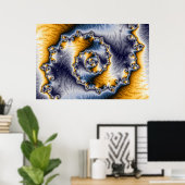 Chain Fraktal Art Poster (Heimbüro)