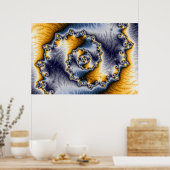 Chain Fraktal Art Poster (Küche)