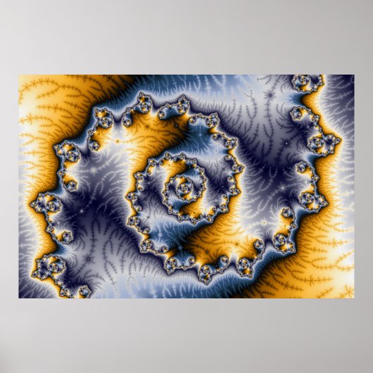 Chain Fraktal Art Poster (Vorne)