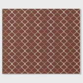 Chain Link Grid Espresso Geschenkpapier (Flach)