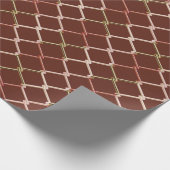 Chain Link Grid Espresso Geschenkpapier (Ecke)