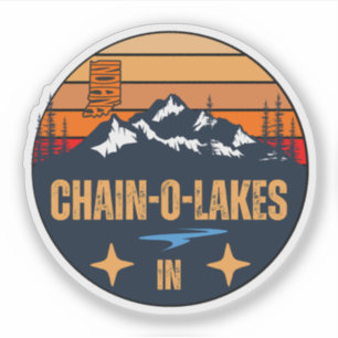 Chain-O-Lakes, Indiana Aufkleber