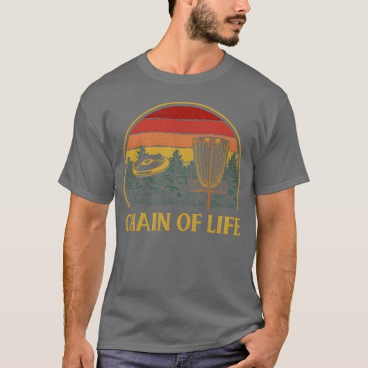 Chain of Life Disc Golf Sports Golfer Games Hobby T-Shirt (Vorderseite)