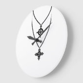 Chain & Pendant Große Wanduhr (Winkel)