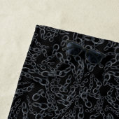 Chained Abstract Mirrored Image Gray On Black Art Strandtuch (Beispiel)
