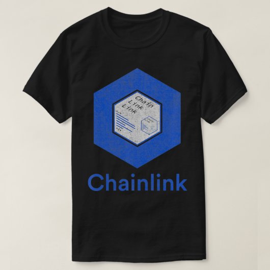 Chainlink Coin, dezentralisiertes Oracle, DeFi Blo T-Shirt (Design vorne)
